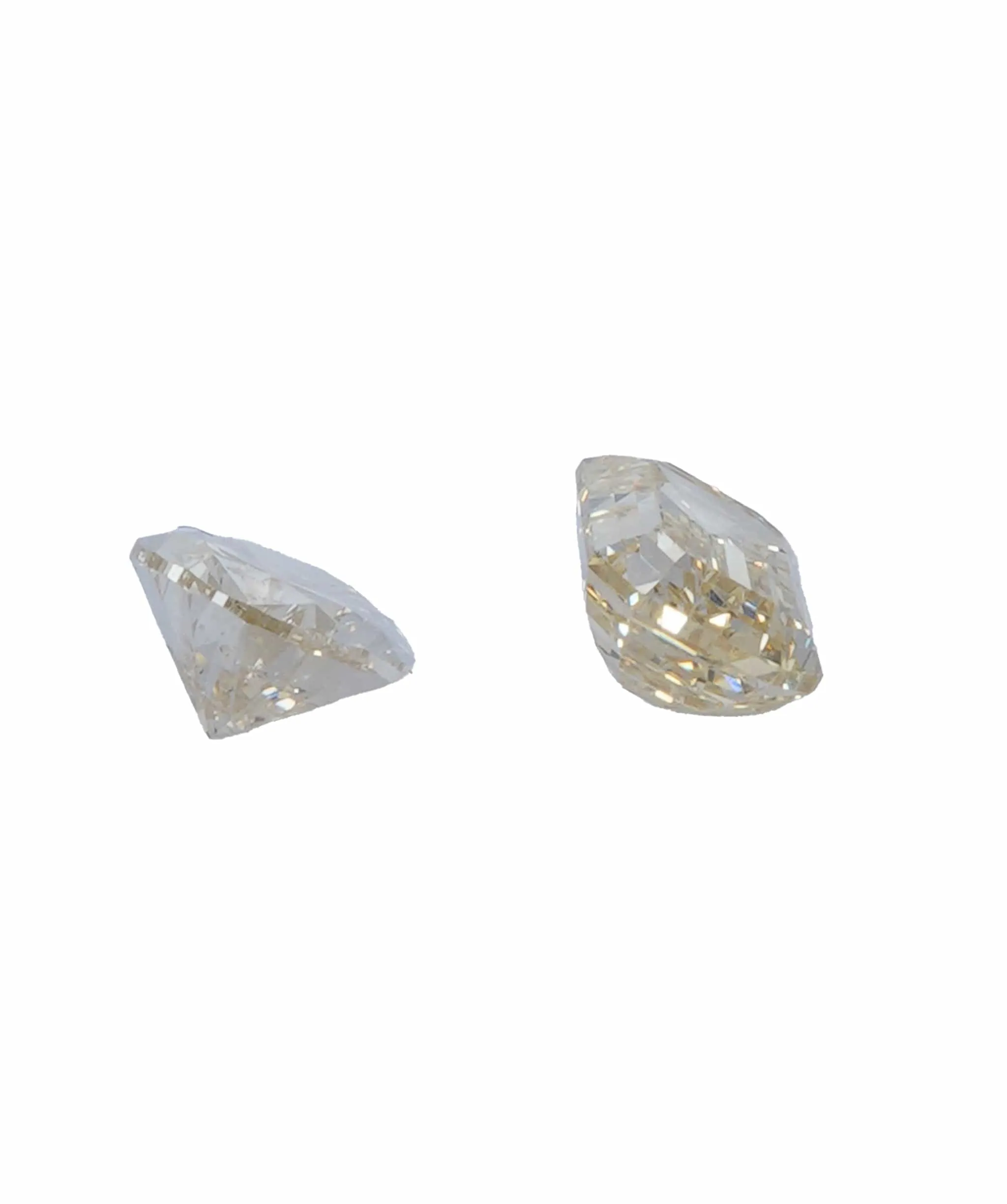 0.64 ct PEAR & EMERALD NATURAL FANCY ORANGE DIAMOND SET OF 2 ANL-S20-5