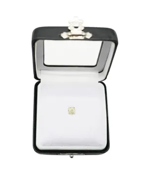 0.82ct Natural Fancy Yellow Square Radiant Diamond Anl-s12-21