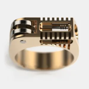 1 Pcs Personalized Casual Metal Gear Mechanical Personality Simple Fashion Ring