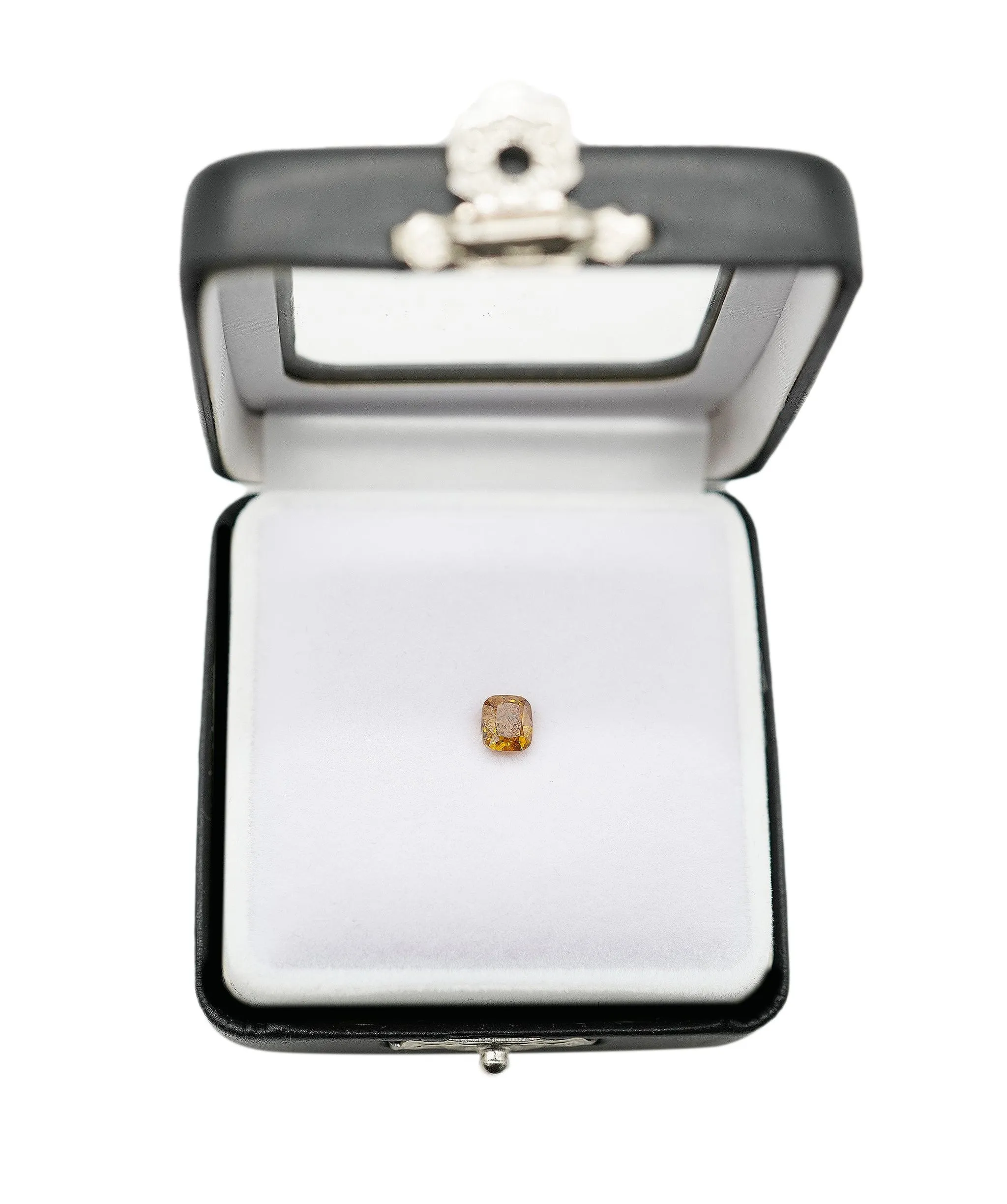 1.01 ct CUSHION NATURAL DARK ORANGE DIAMOND ANL-S18-5