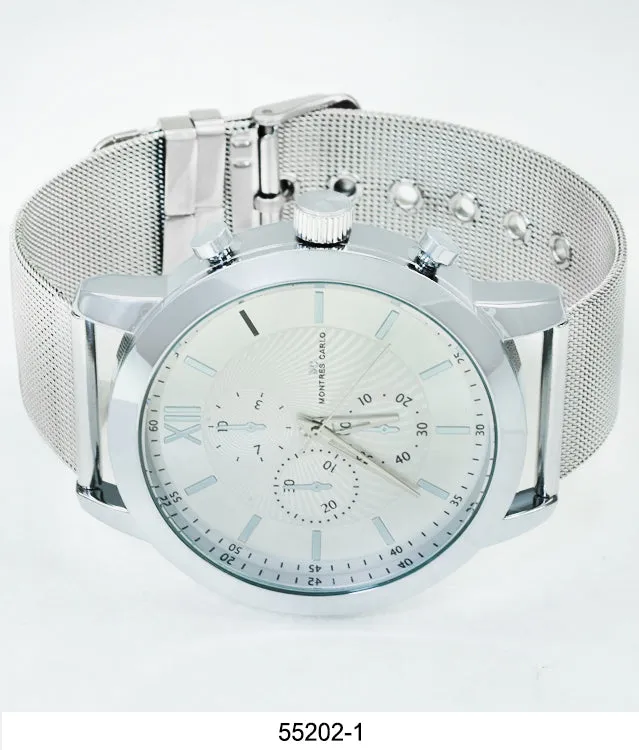 5520-Montres Carlo Metal Band Watch