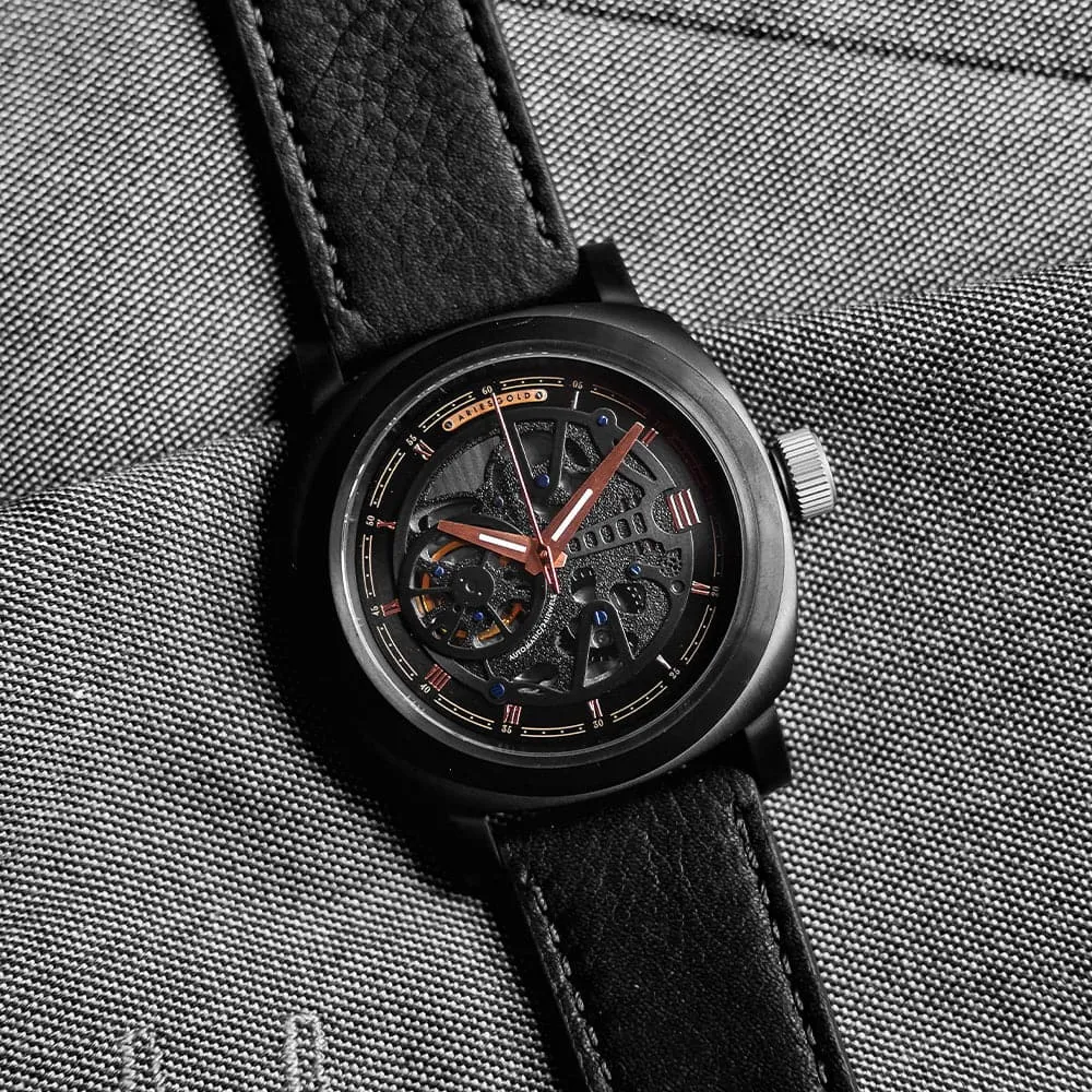 ARIES GOLD VANGUARD G 9025 BKRG-BKRG MEN'S WATCH