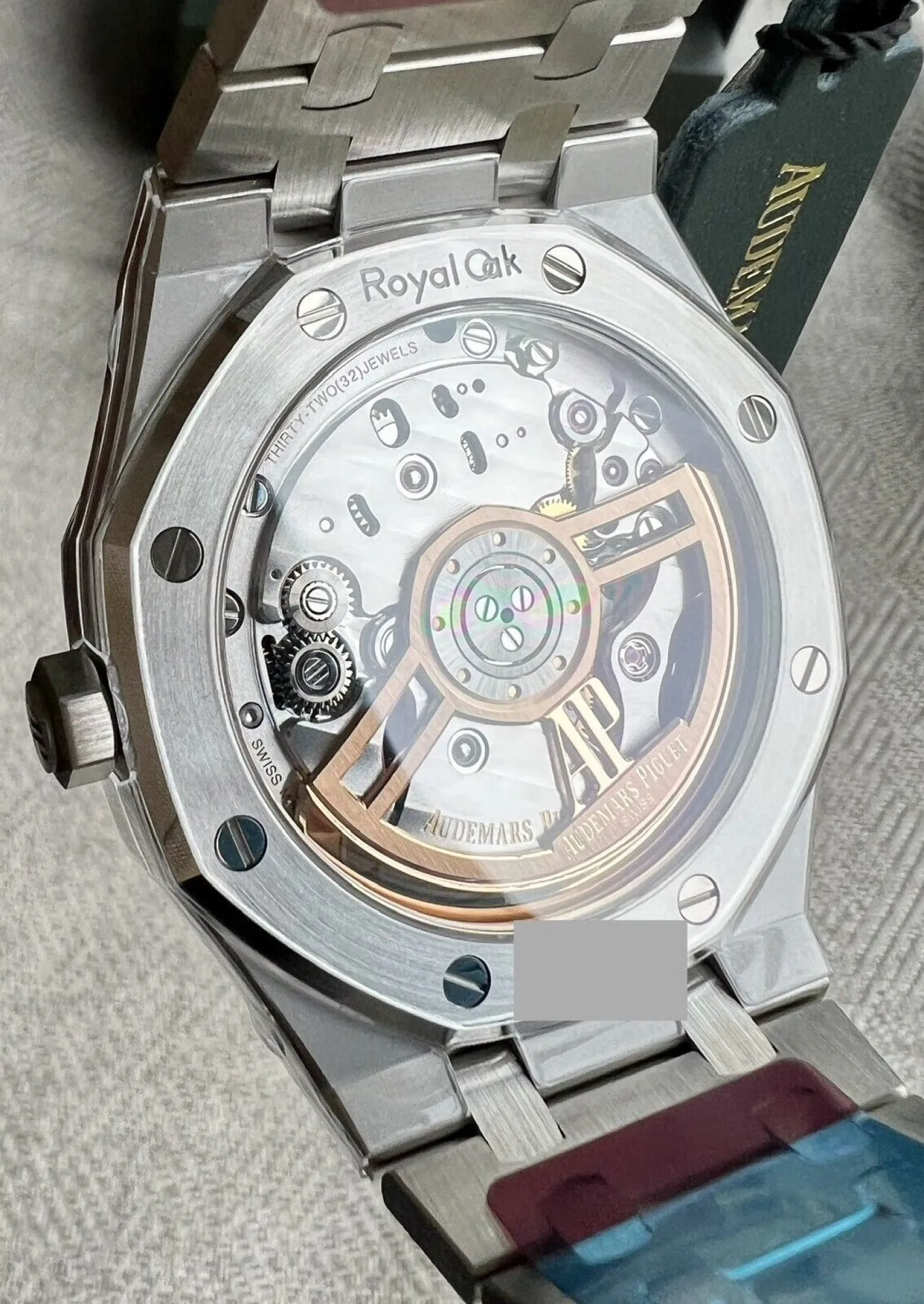 Audemars Piguet Royal Oak Green Dial Watch Brand New Complete 15510ST