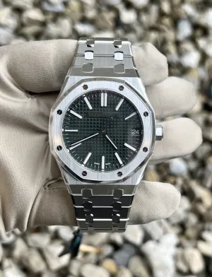 Audemars Piguet Royal Oak Green Dial Watch Brand New Complete 15510ST