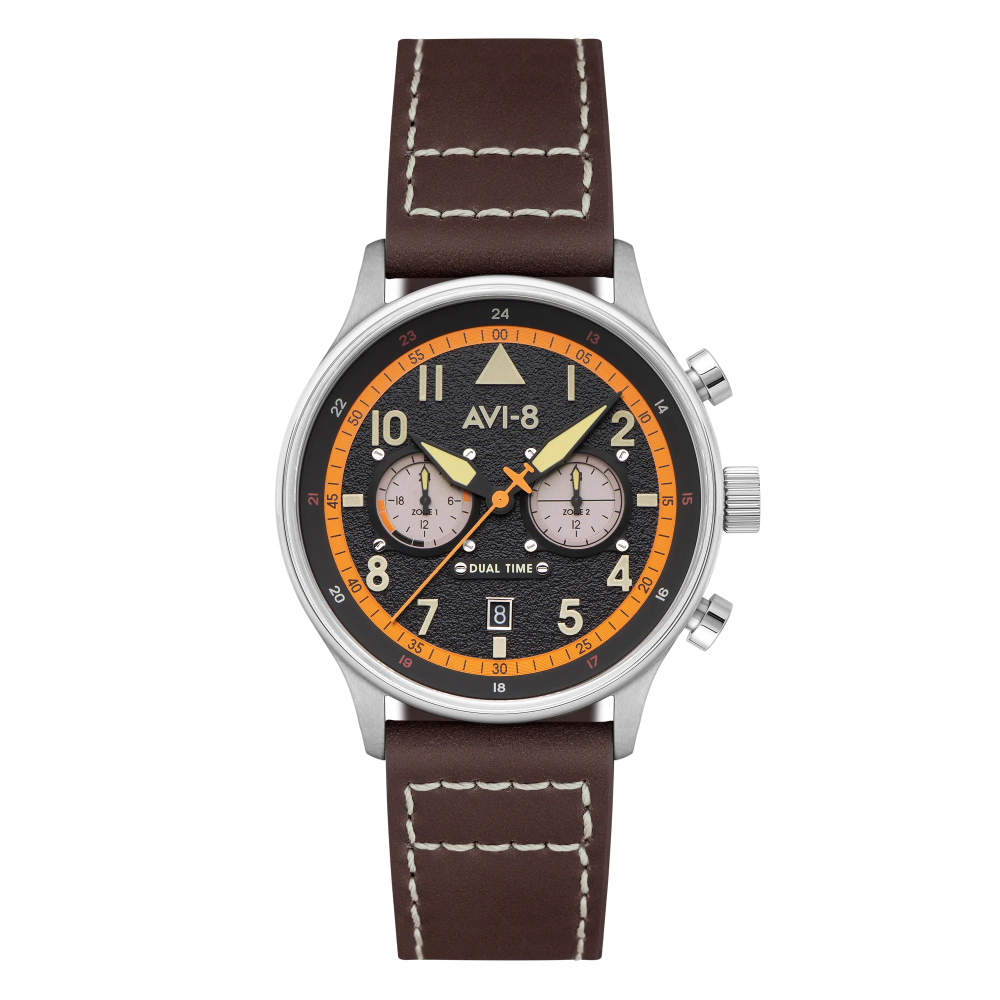 AVI-8 Hawker Hurricane Carey Dual Time Kensington Imperial War Museums Edition Men's Watch AV-4088-07