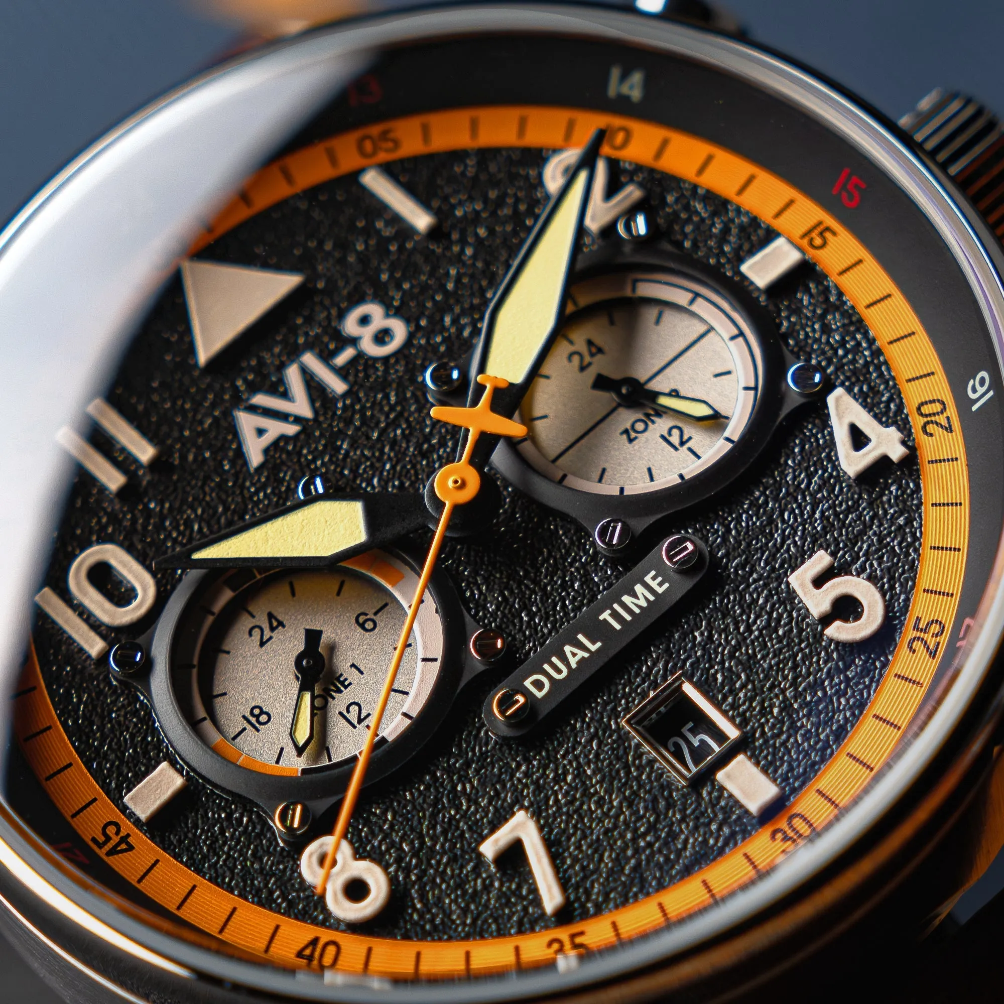 AVI-8 Hawker Hurricane Carey Dual Time Kensington Imperial War Museums Edition Men's Watch AV-4088-07