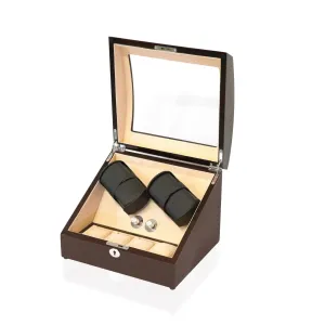Avoca Watch Winder Box 4   4 Watches in Mahogany