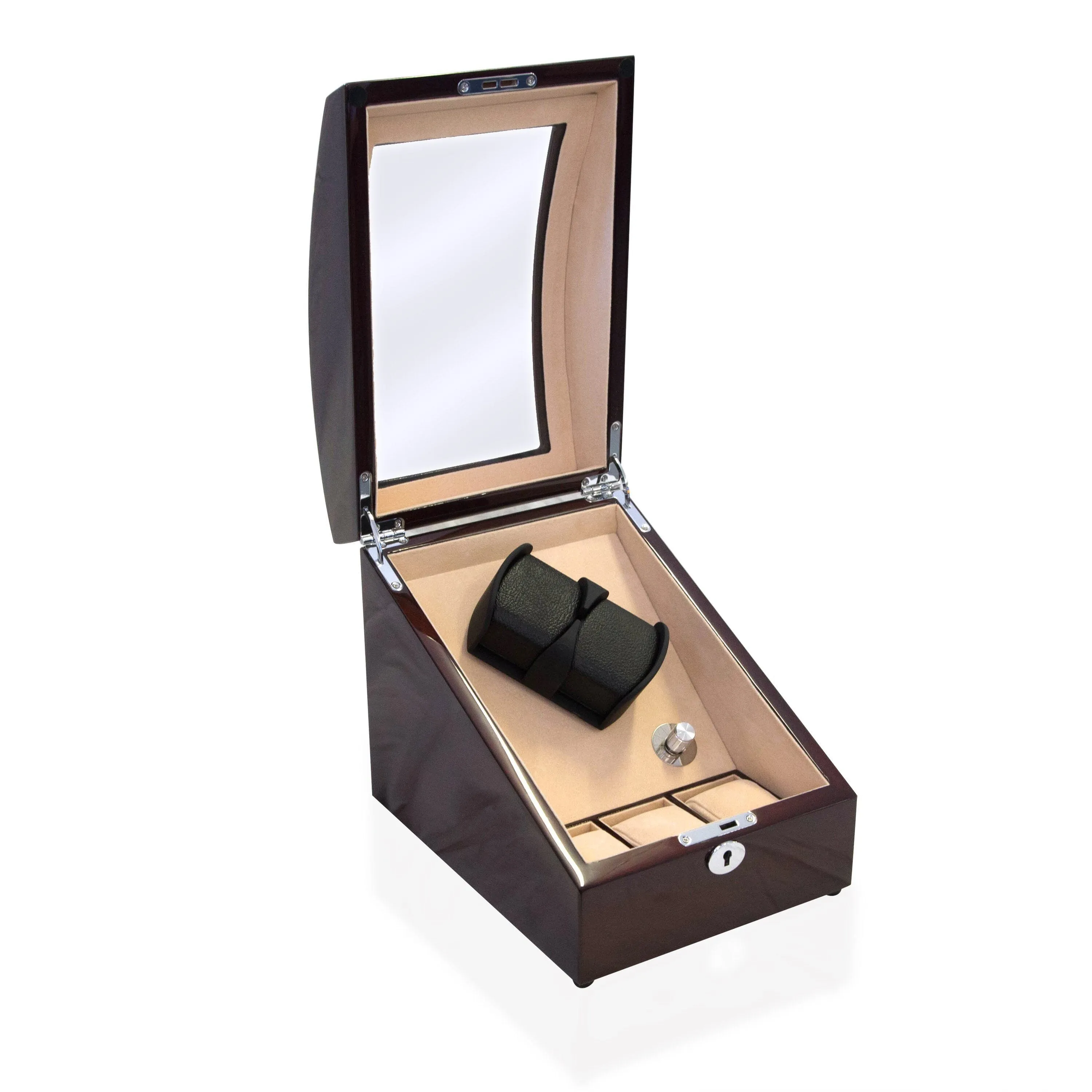 Avoca Watch Winder Box for 2   3 watches in Mahogany