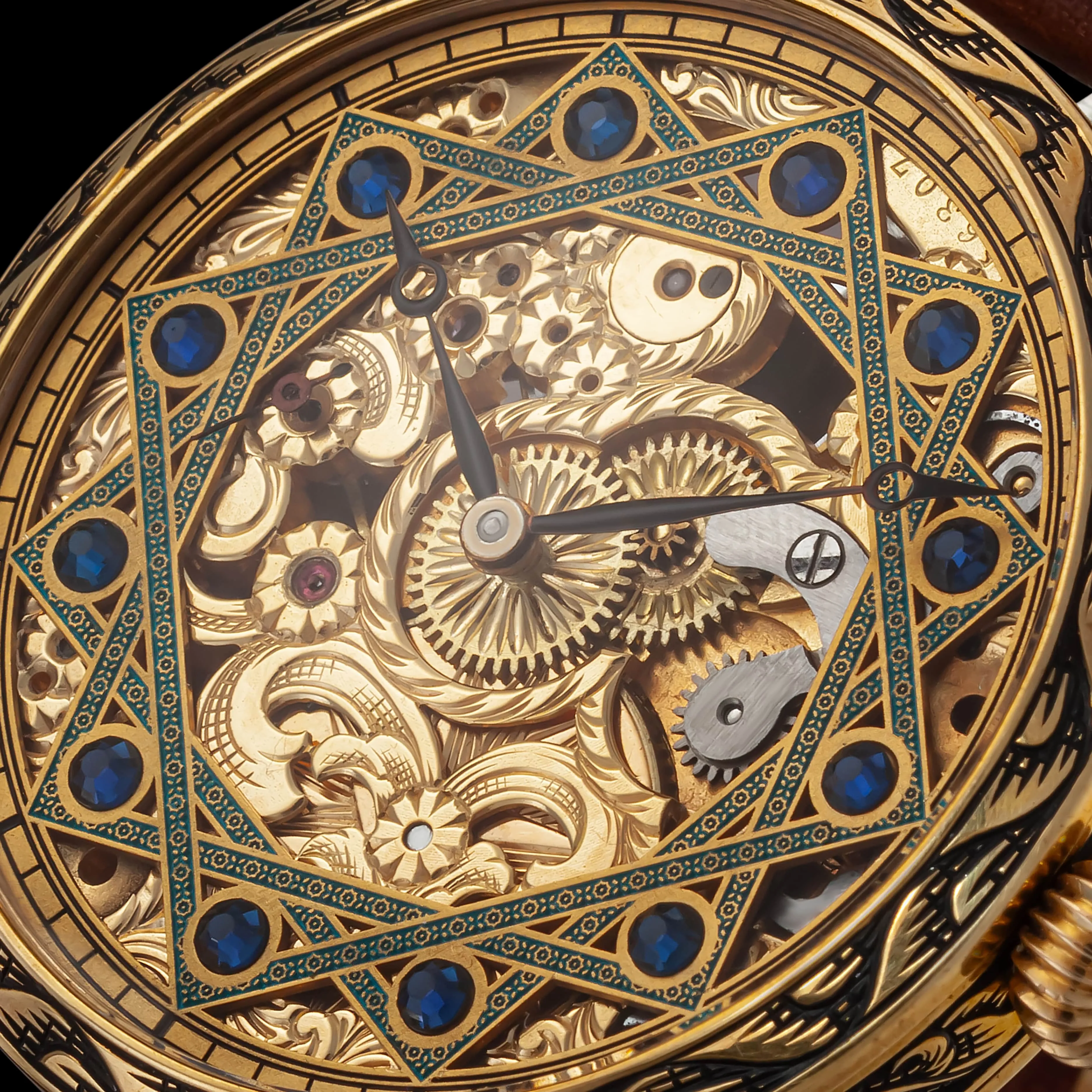 AZURE Men's Artisan Wristwatch fits 1920 Swiss Vintage Mechanical Movement