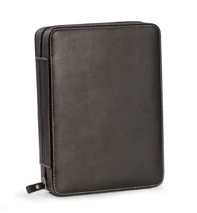 BeyBerk Black Leather 8 watch Travel Case