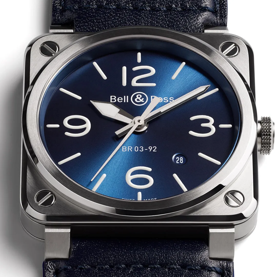 BR Watch BR 3 92 Blue Steel