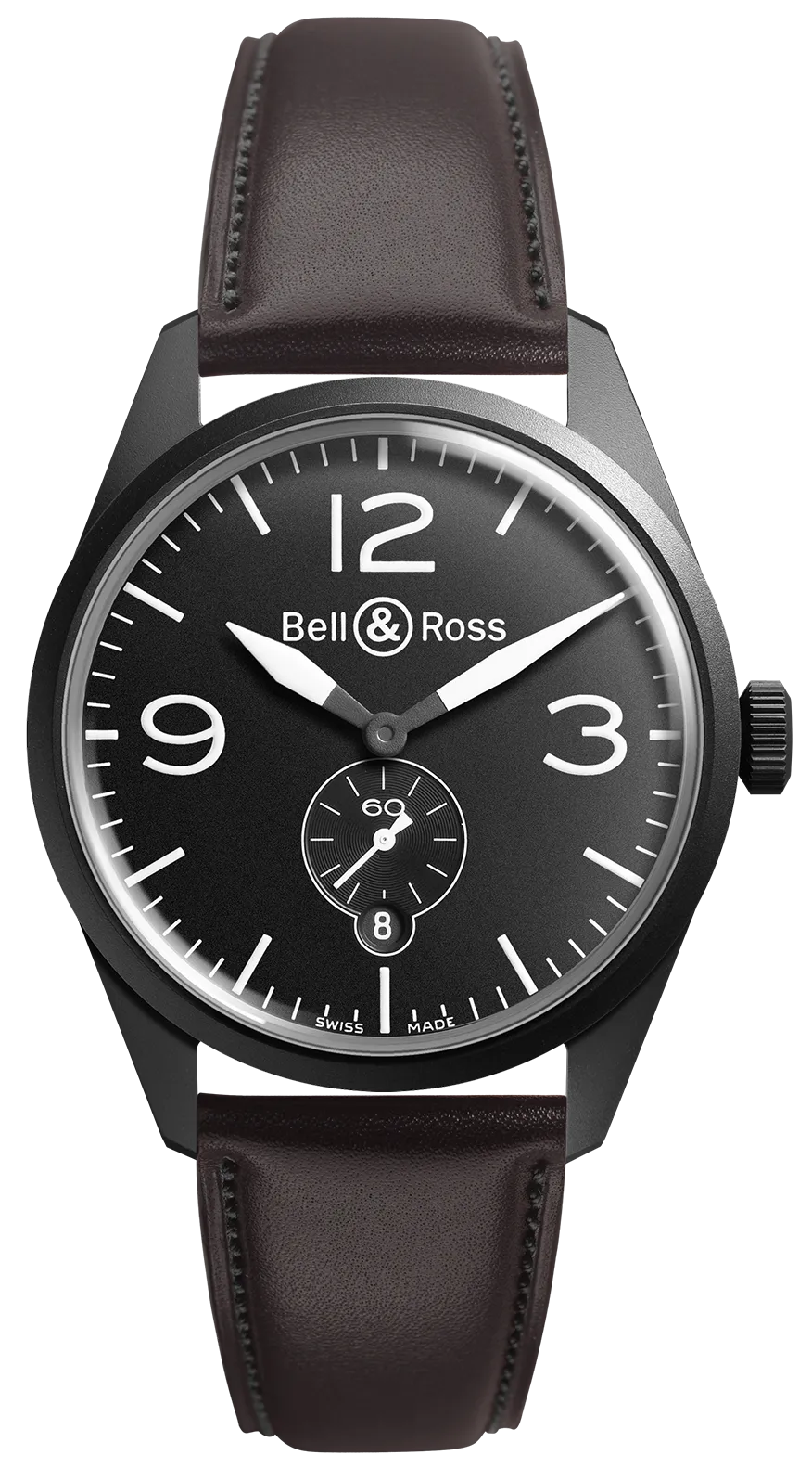 BR Watch Vintage BR 123 Carbon Black