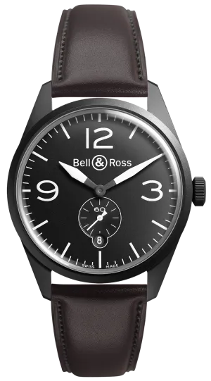 BR Watch Vintage BR 123 Carbon Black