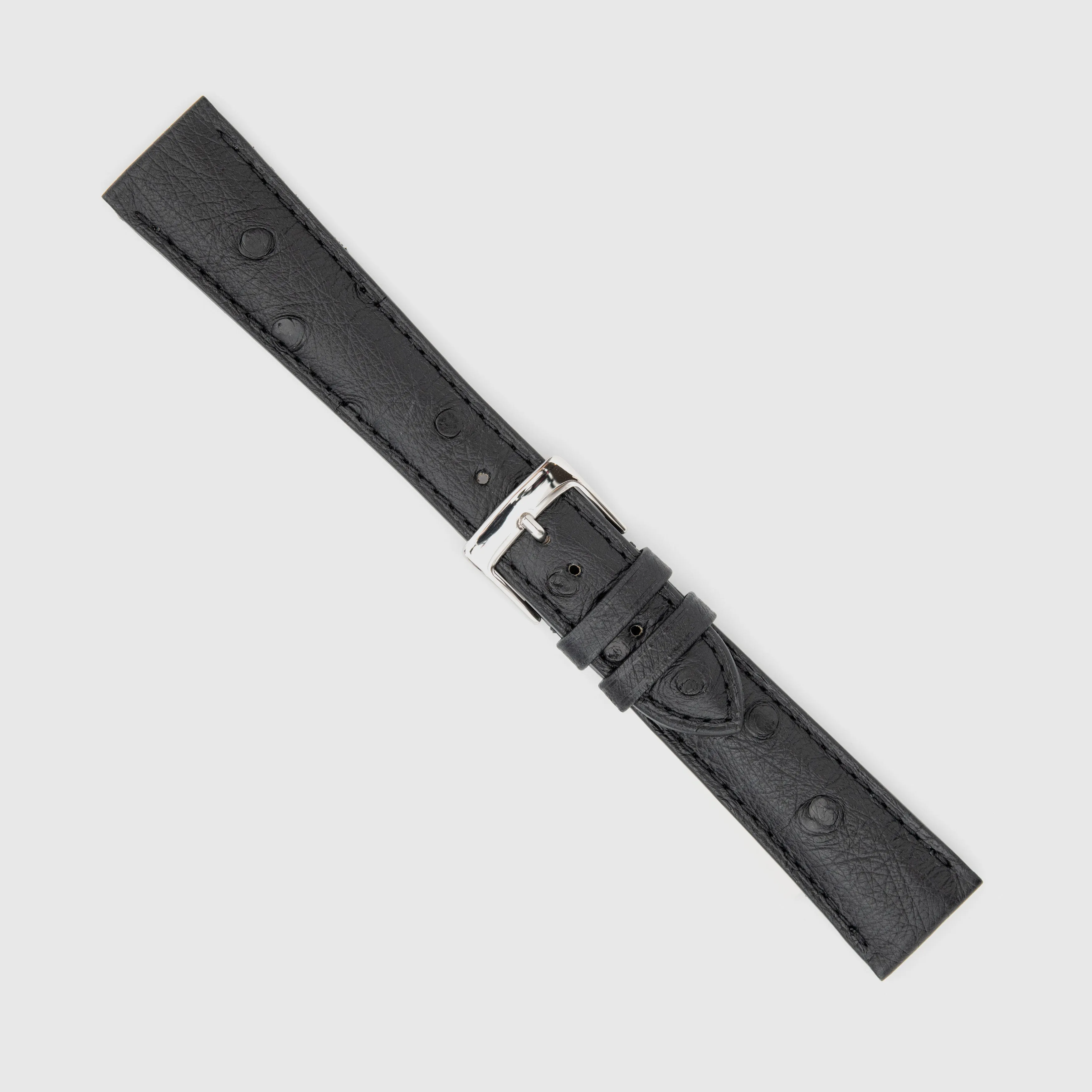 Camille Fournet Strap Ostrich Black (Multiple Sizes)