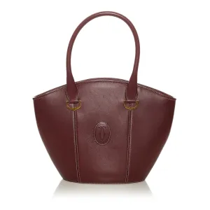 Cartier Must de Cartier Leather Handbag (SHG-27377)