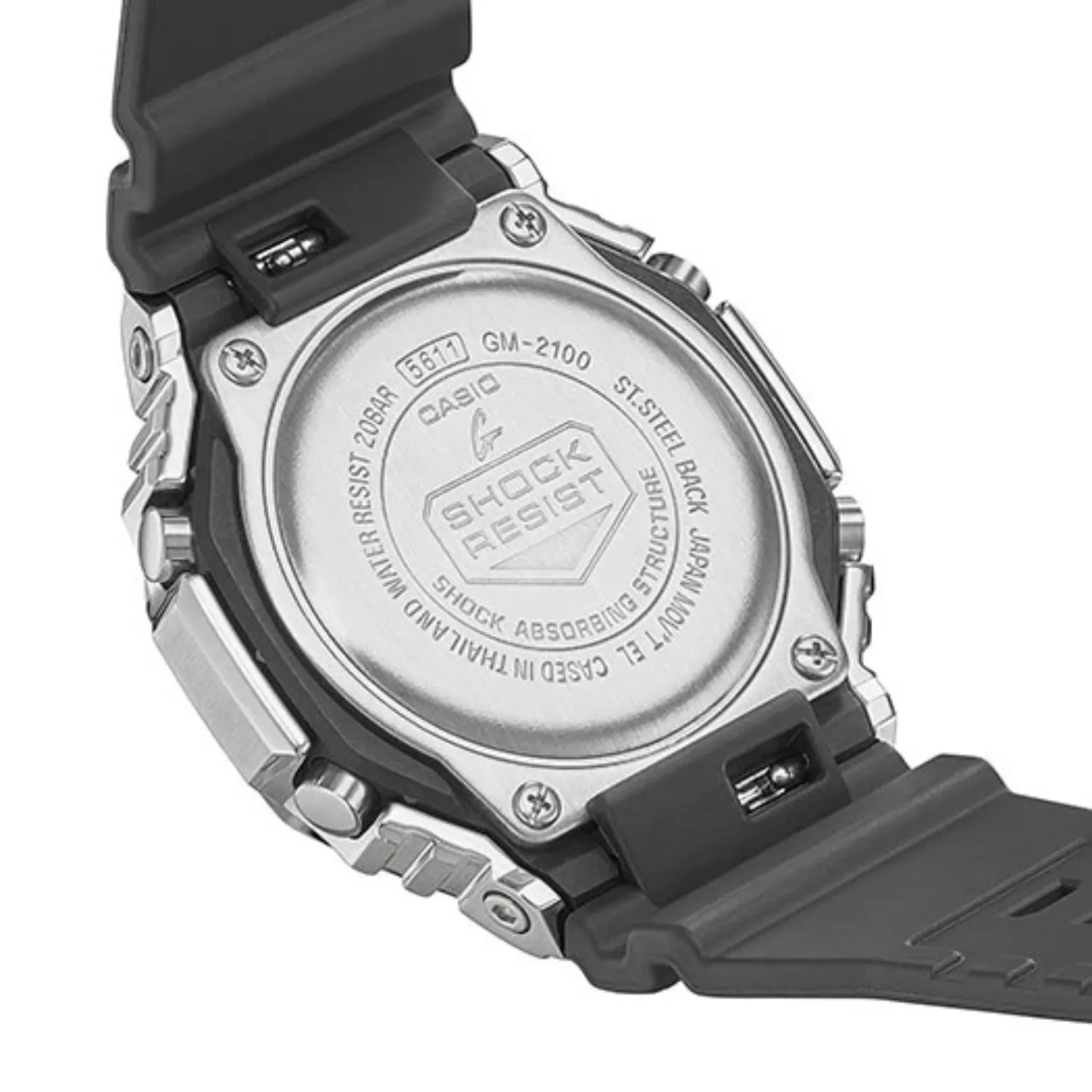 Casio G-Shock Resin & Stainless Steel Watch - GM2100-1A