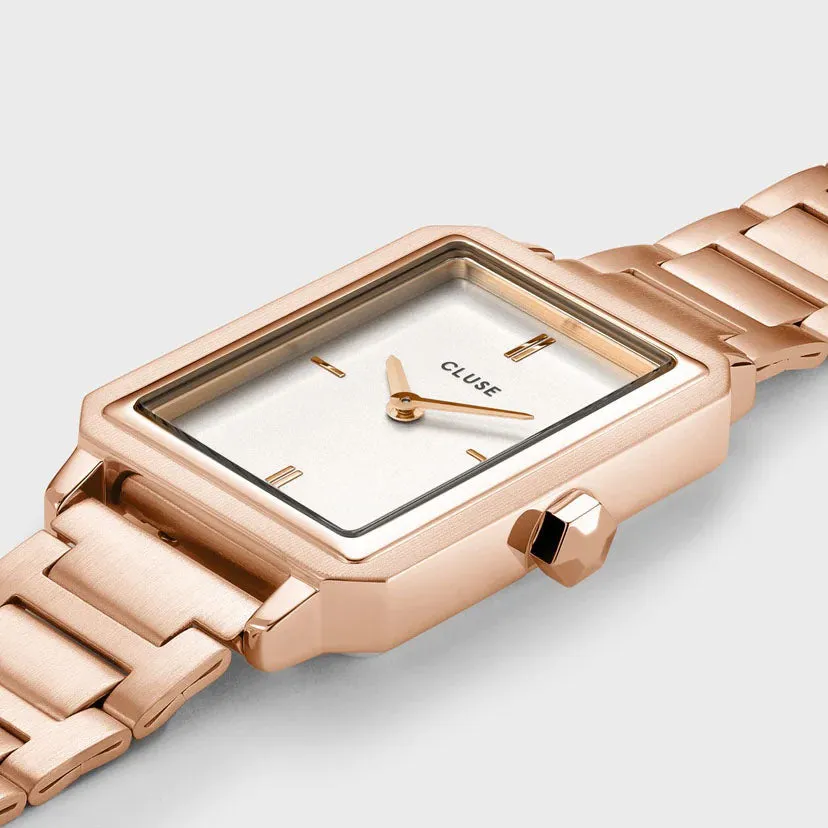 CLU Watch Fluette White Rose Gold