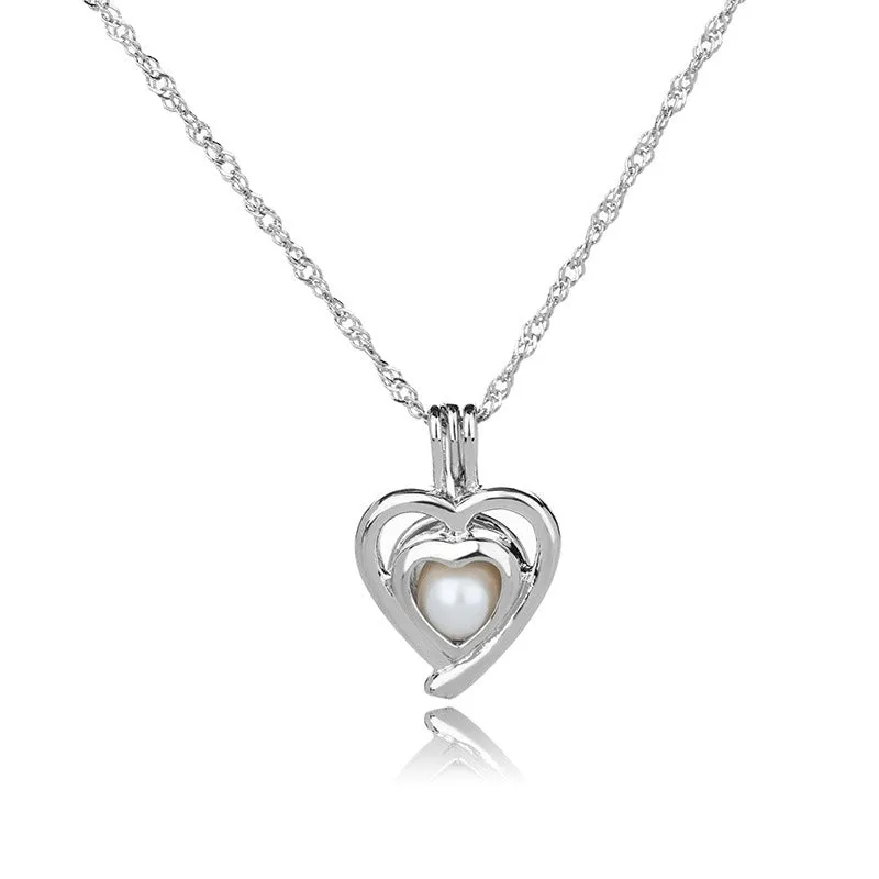 Creative hollowed oysters Pearl series necklace, natural freshwater pearl clavicle chain accessories manufacturer wholesale