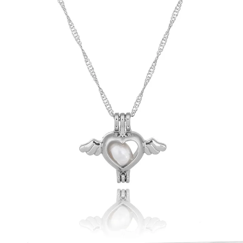 Creative hollowed oysters Pearl series necklace, natural freshwater pearl clavicle chain accessories manufacturer wholesale