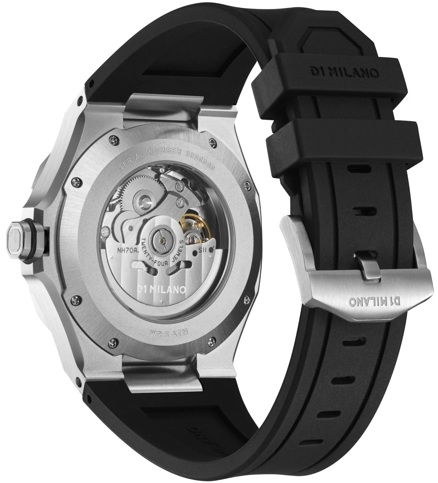 D1M Watch Skeleton Silver
