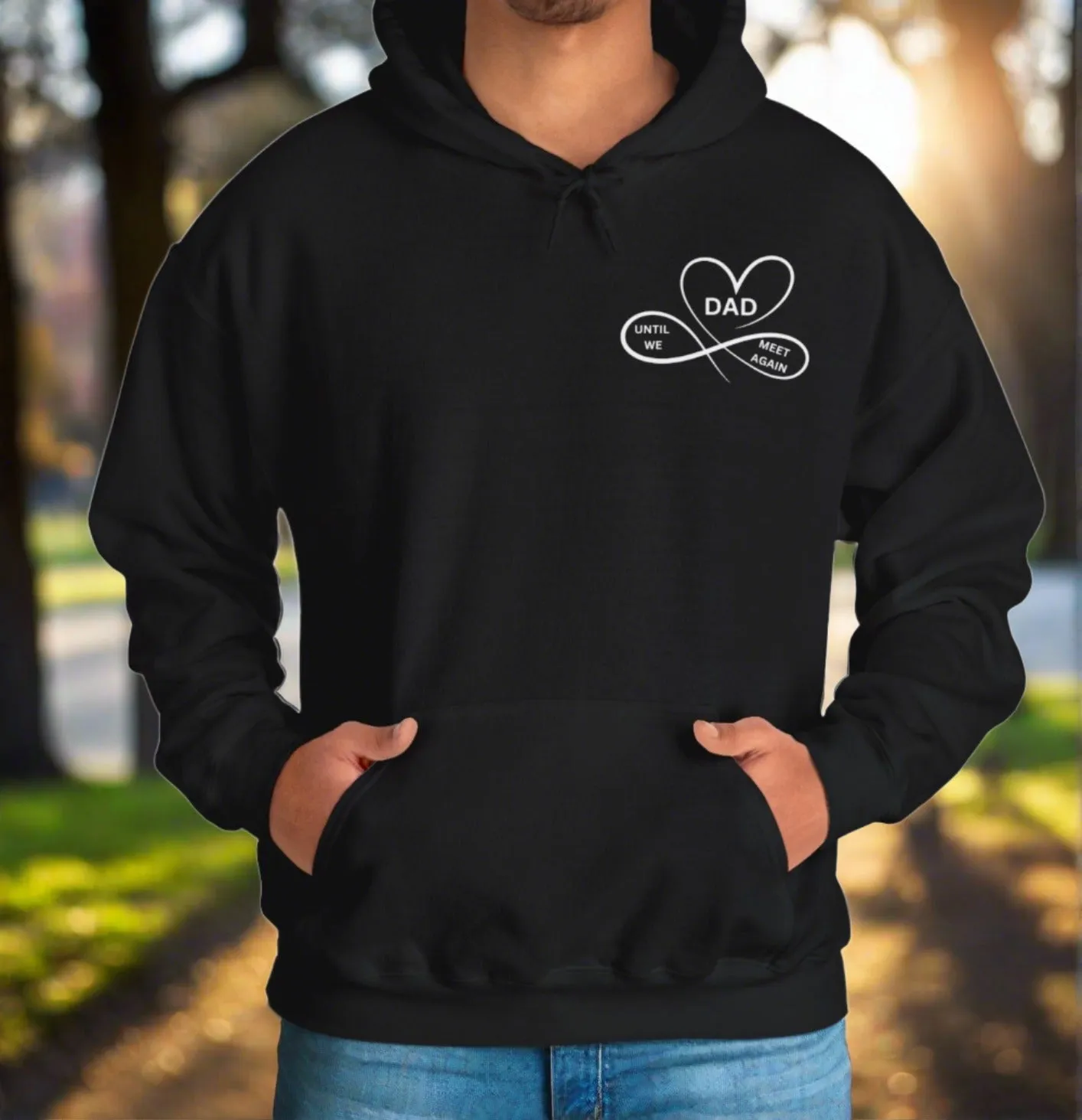 Dad, Watches Over My back Hoodie