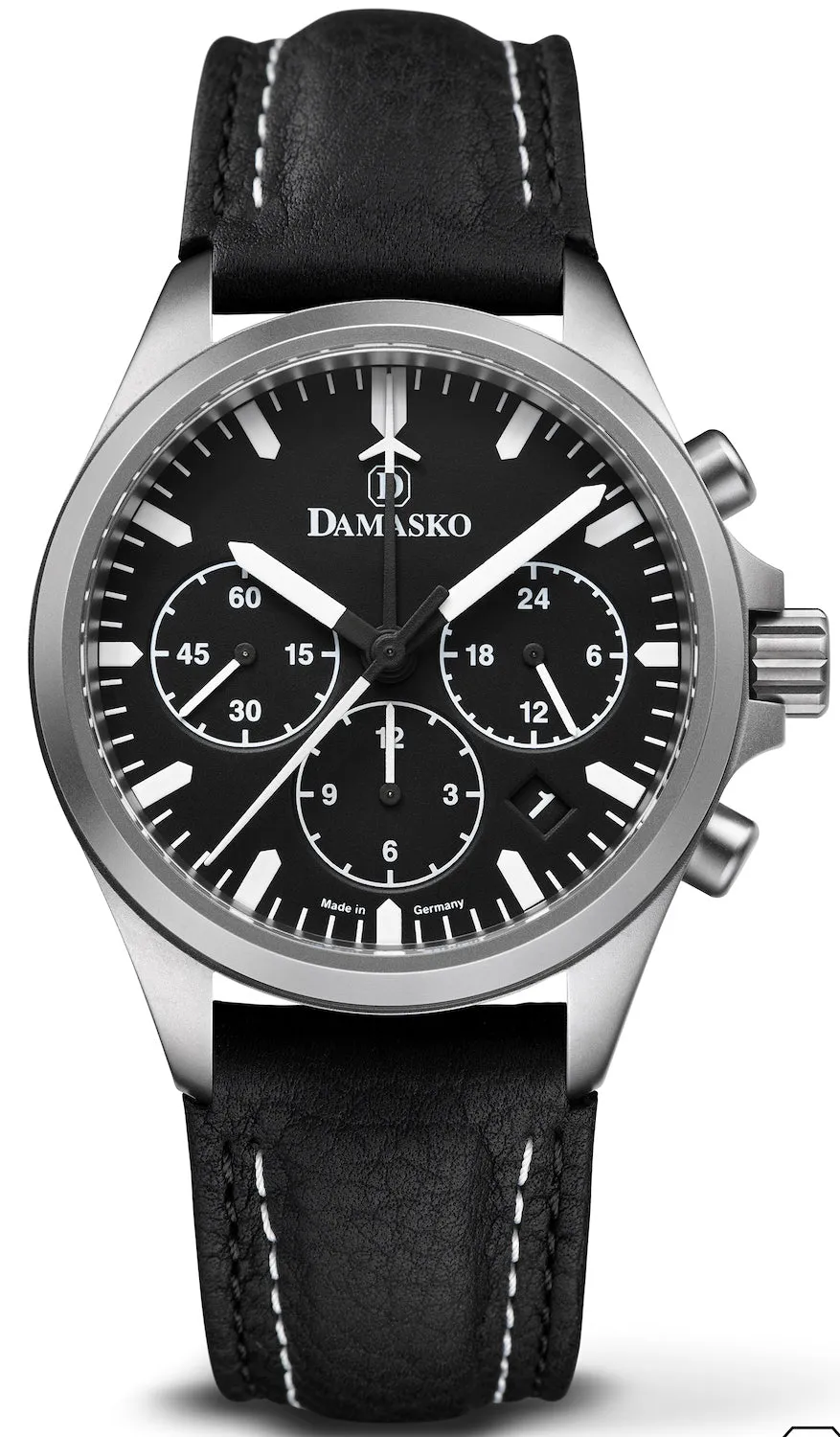 Damasko Watch DC76 Leather With Double Stitch Pin Buckle