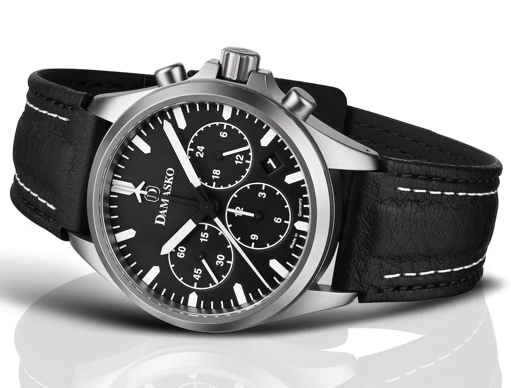 Damasko Watch DC76 Leather With Double Stitch Pin Buckle