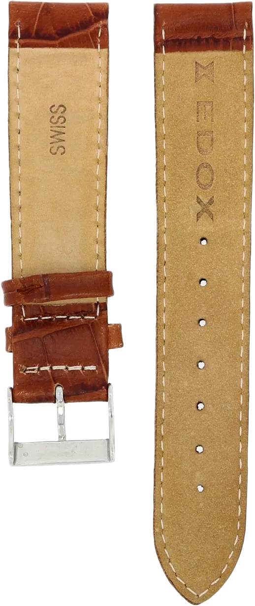 Edox Brown Leather Strap 19mm