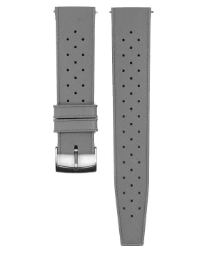 FKM RUBBER - "TROPICAL" VINTAGE STYLE STRAPP (GREY)