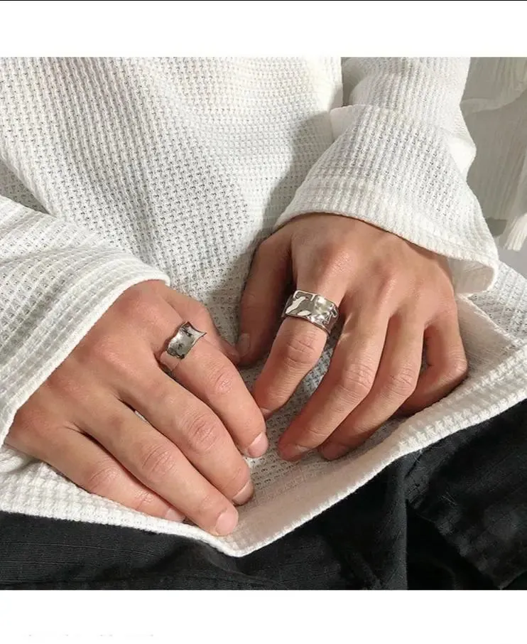 Fold Texture Irregular Ring