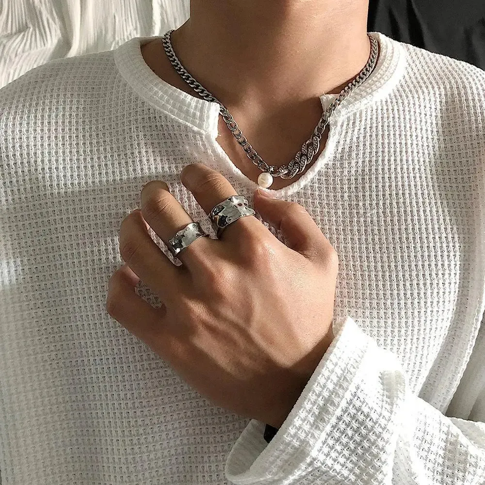 Fold Texture Irregular Ring