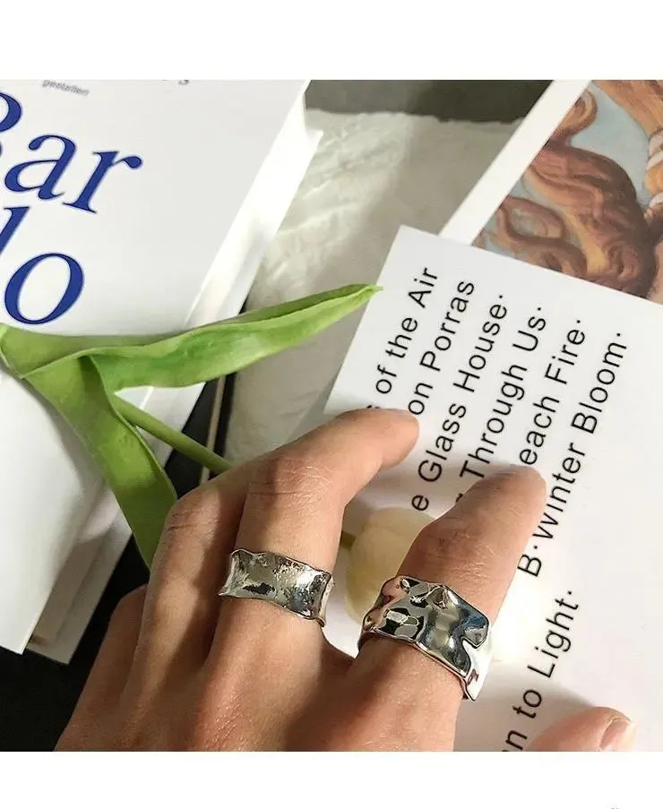 Fold Texture Irregular Ring