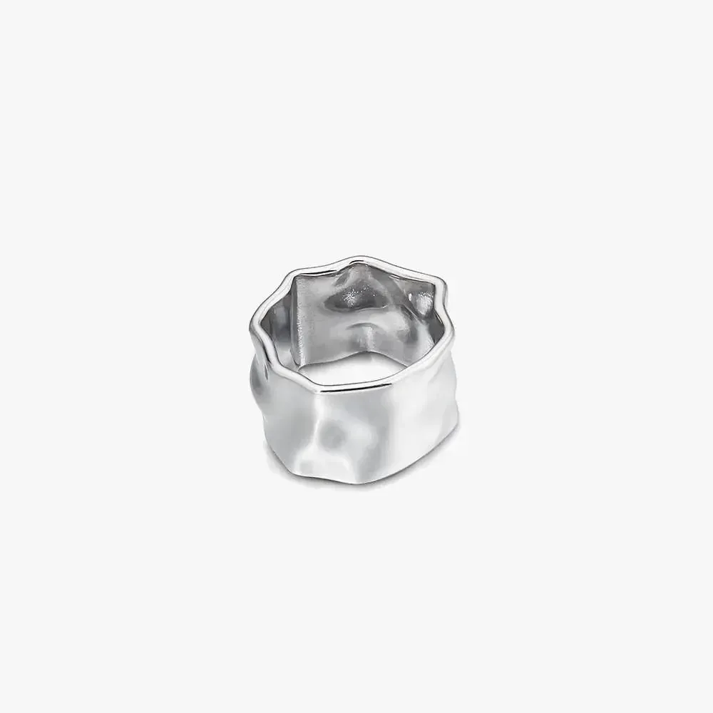 Fold Texture Irregular Ring