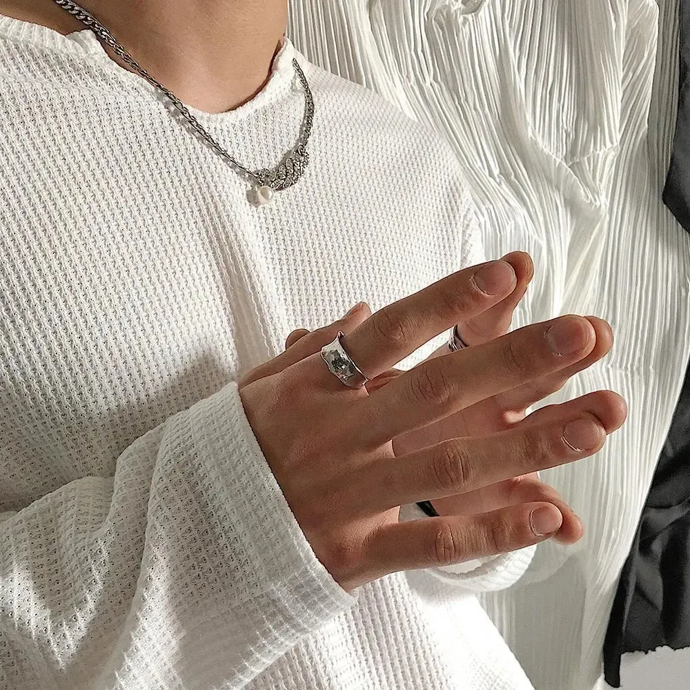 Fold Texture Irregular Ring