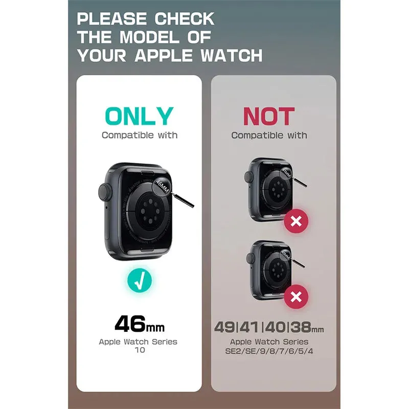 For Apple Watch 10 46Mm Armorbox Rugged Shockproof Watch Case With Band & 2 Pack Built-In Screen Protector