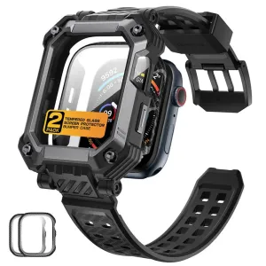 For Apple Watch 10 46Mm Armorbox Rugged Shockproof Watch Case With Band & 2 Pack Built-In Screen Protector