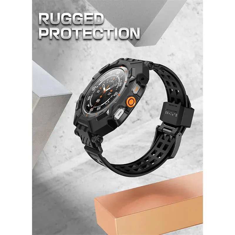 For Samsung Galaxy Watch Ultra 47mm Ub Pro Rugged Protective Cover with Adjustable Strap & Screen Protector