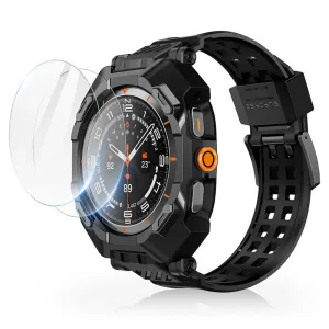 For Samsung Galaxy Watch Ultra 47mm Ub Pro Rugged Protective Cover with Adjustable Strap & Screen Protector