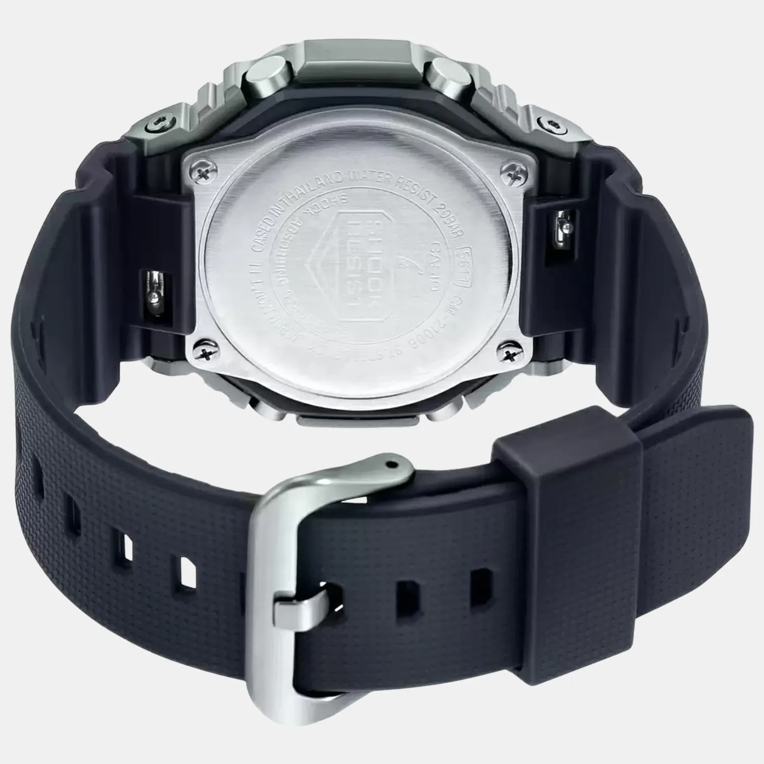 G-Shock Men's Silver Dial Analog-Digital Resin Watch G1159 - GM-2100-1ADR