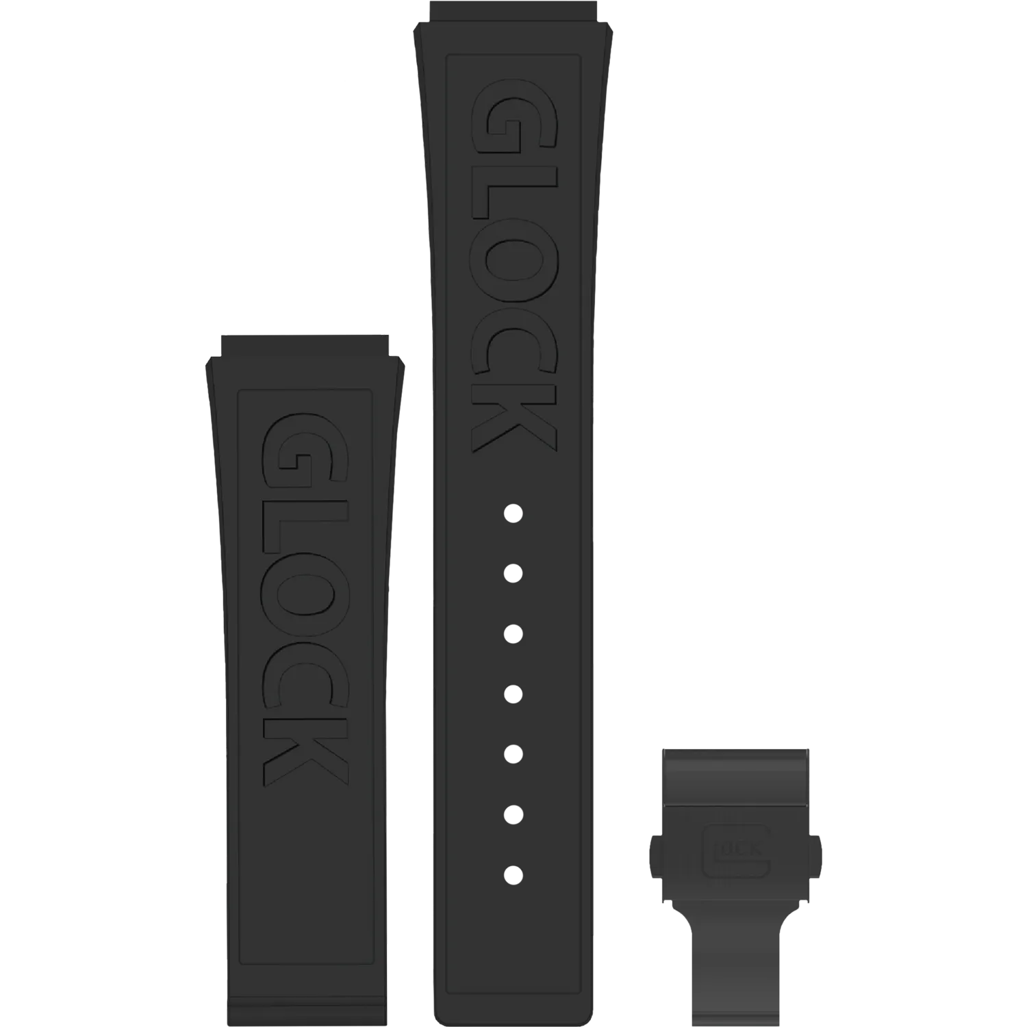 GLOCK - Interchangeable Silicone Strap | GB-PU-BLKLGO-BC