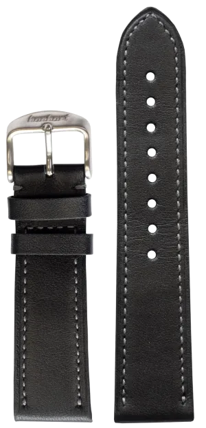 Hanhart Black Leather Strap 22mm 9922.7012-02
