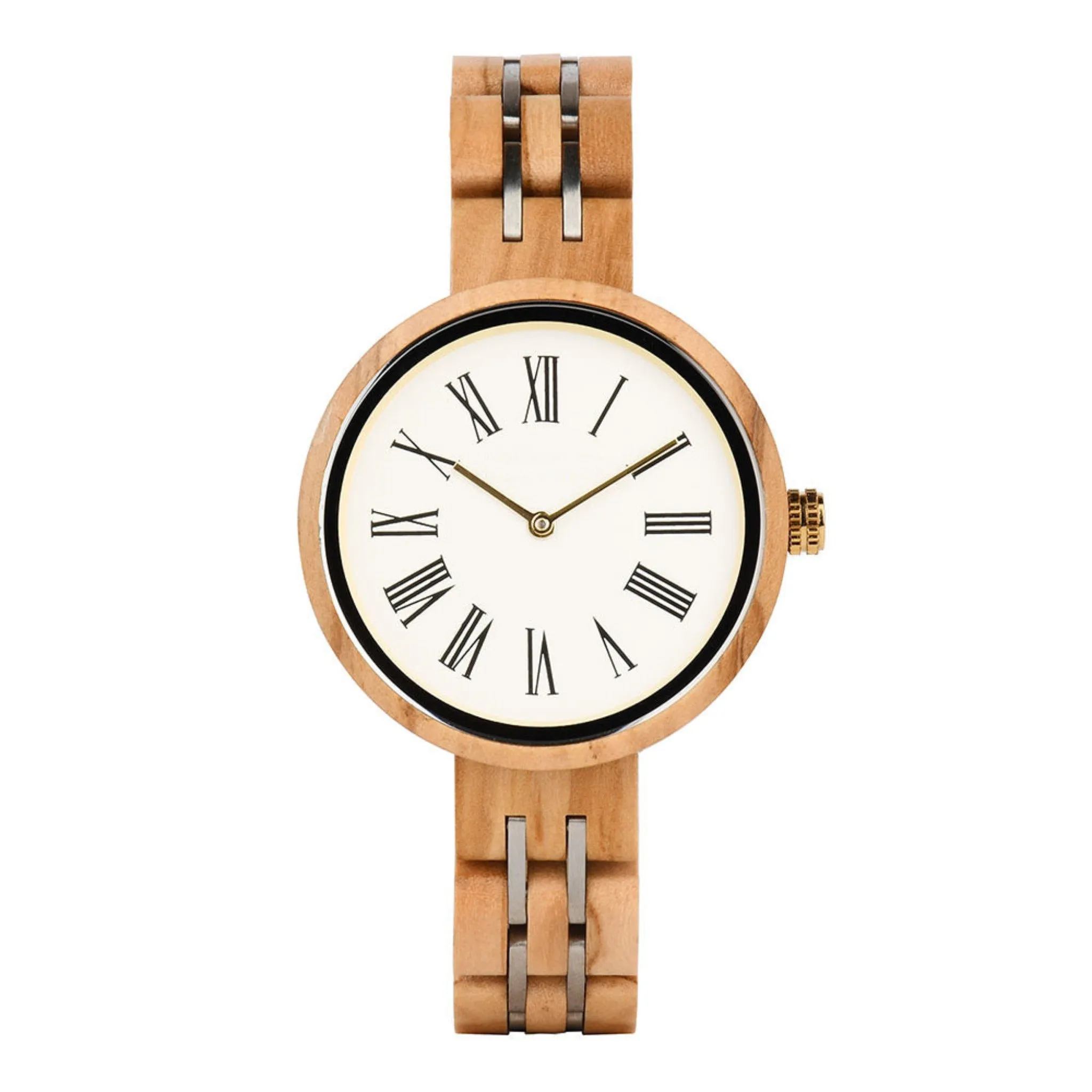 Hata - White Face Olive Lady Watch