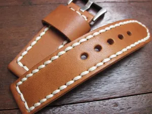 High-quality Handmade 24mm Leather Watch Strap Men's Handmade Cowhide Watch Strap Customization