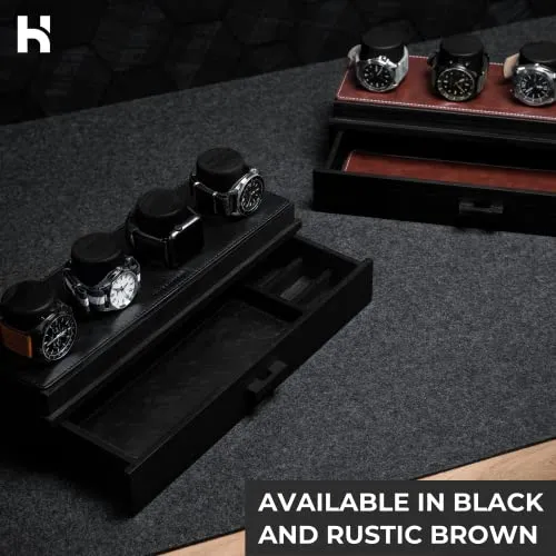 Holme & Hadfield Watch Deck Vegan Leather Padding Black Padding Only