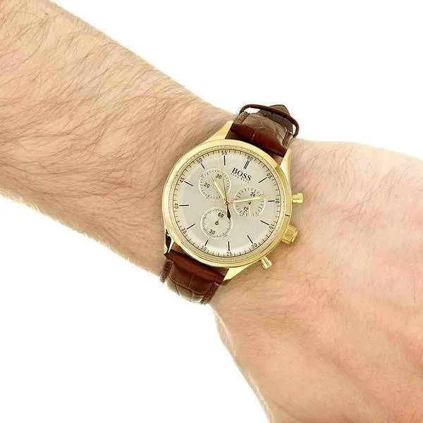 Hugo Boss Companion Chronograph Grey Dial Men's Watch 1513545
