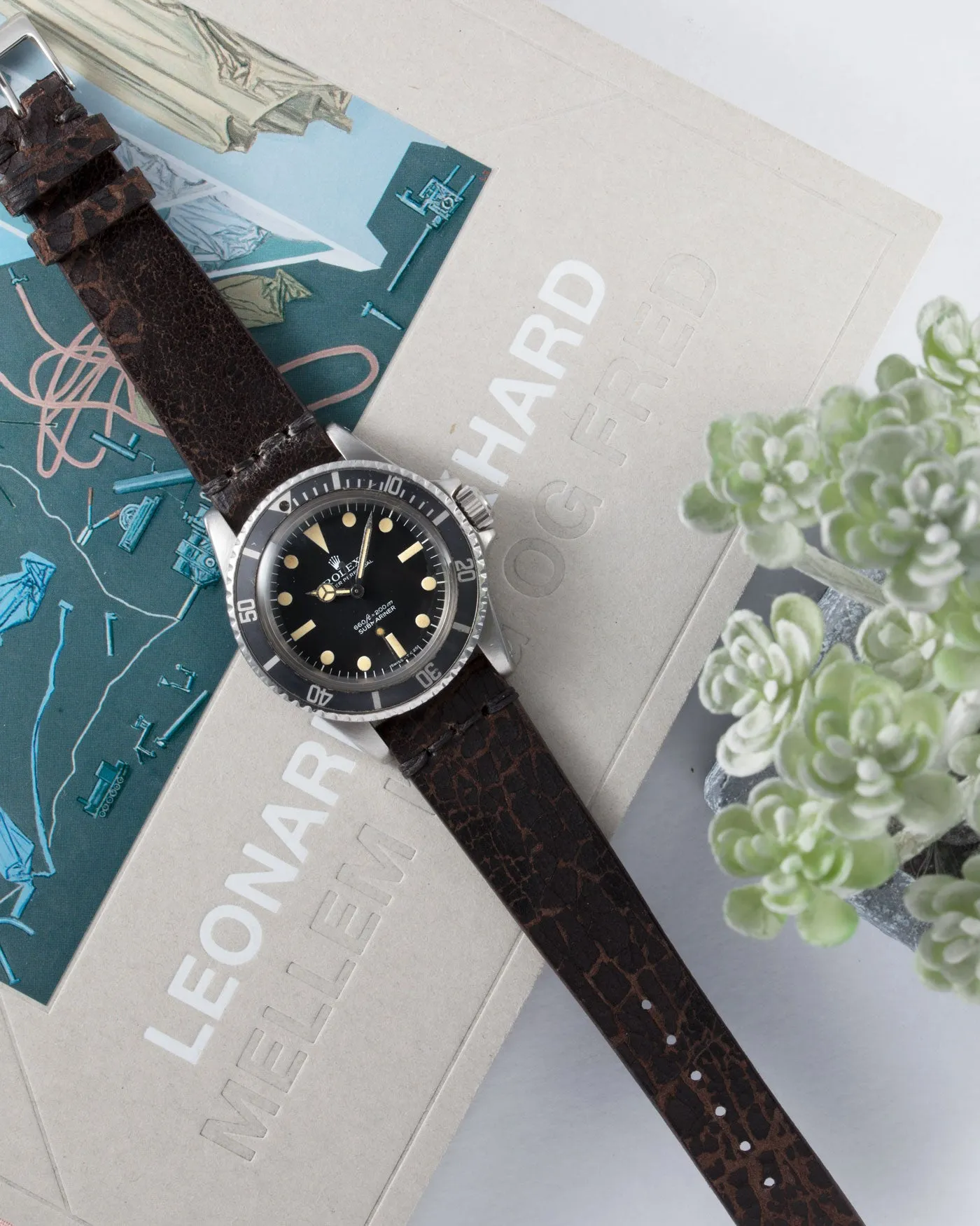 JPM X S.Song Dark Brown Cracked Natural Leather