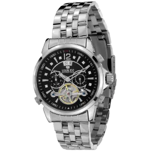 Louis XVI ATHOS Largent Noir Sapphire Mechanical Automatic Watch
