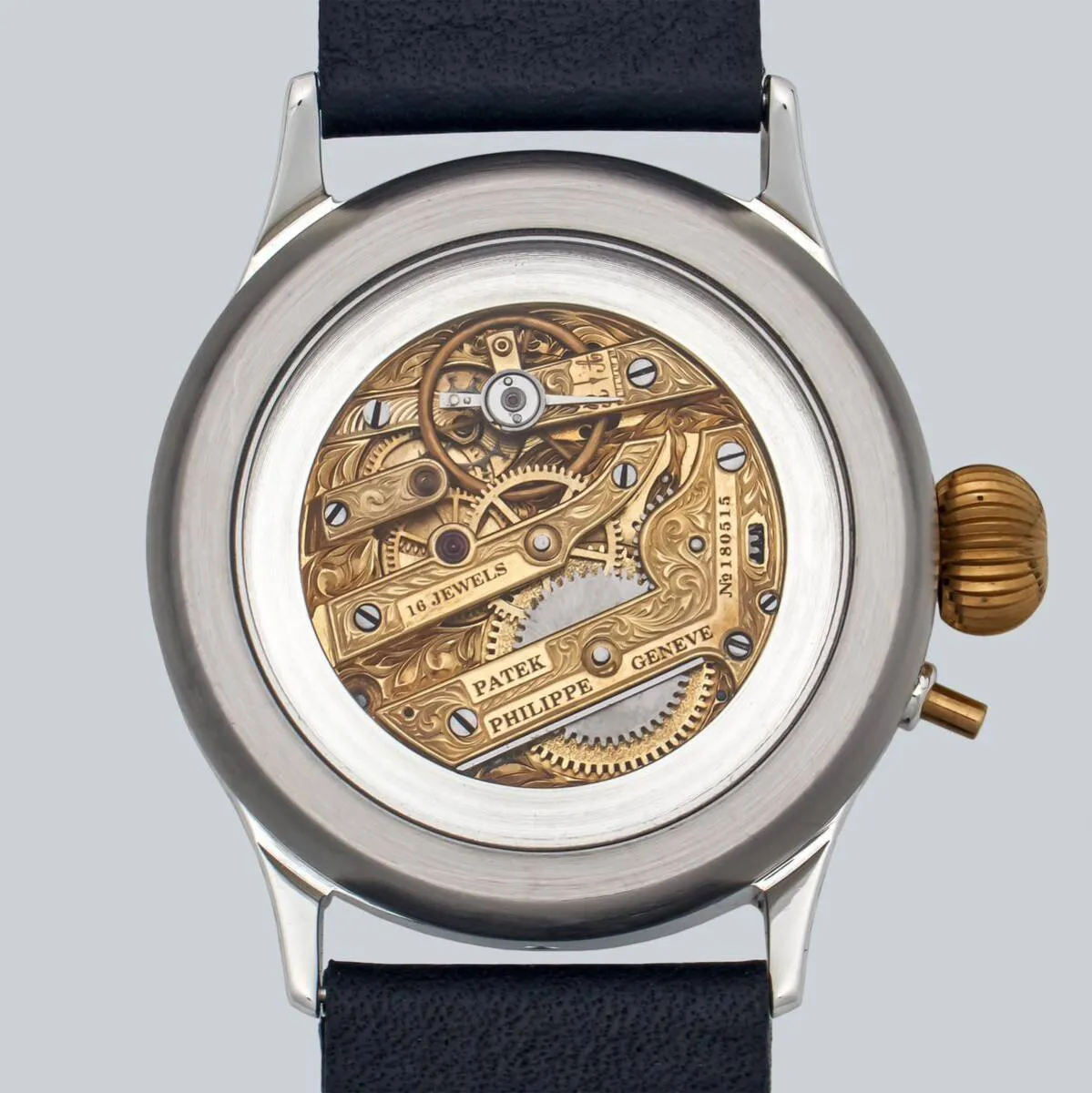Marriage Watch Patek Philippe 40mm Men's Watch With Pocket Watch Design Hand-wound Skeleton