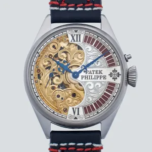 Marriage Watch Patek Philippe 44mm Men's Watch With A Pocket Watch Manual Winding Skeleton