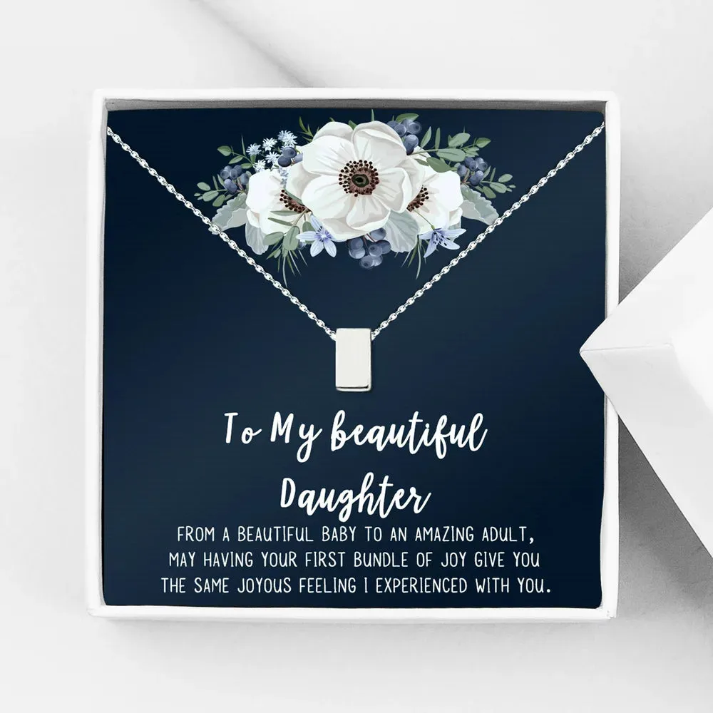 Mother Daughter Necklace Jewelry with Gift Box Card - Gifts for Mom, Daughter, Birthday, Mothers Day - Two Infinity Necklace for Women [Gold Infiniry Ring, No-Personalized Card]